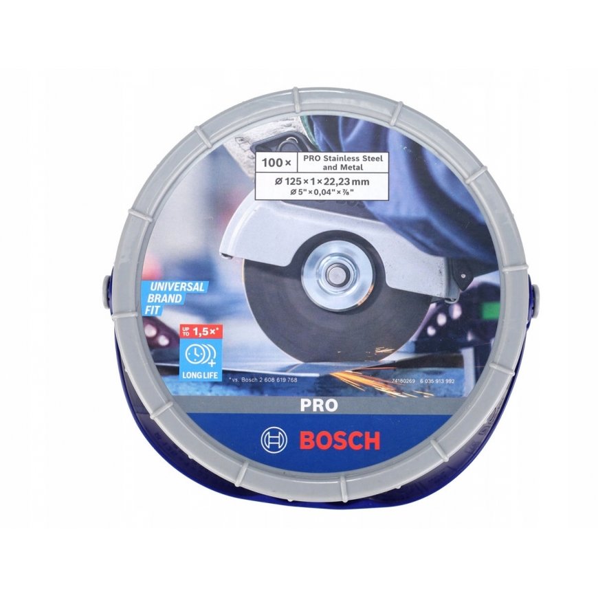Bosch Leikkuulevy metalleille 100x125x1x22,23mm