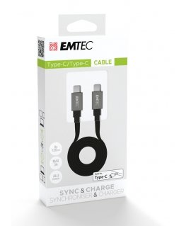 Emtec T700C2 USB cable 1.2 m USB C Black