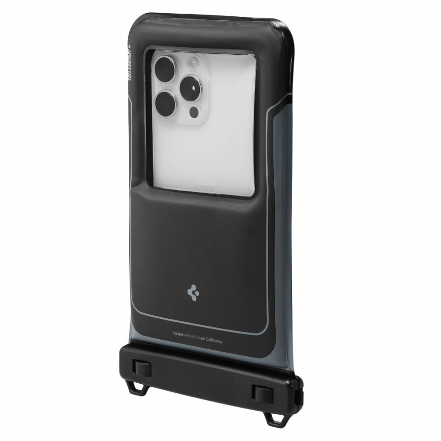 SPIGEN A611P UNIVERSALUS VANDENS NEPRALAIDUS PLFLOAT KORPUSAS 2-VNT MATINIS Juodas – 5