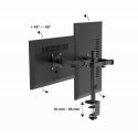 Gembird MA-D2-03 monitoriaus laikiklis arba stovas 81,3 cm (32") Stalas Juoda Gembird MA-D2-03 monitoriaus laikiklis arba stovas 81,3 cm (32") Stalas Juoda
