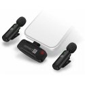 CONNECT IT ClipMic микрофон, 2x беспроводной петличный микрофон с приемником, разъем "Lightning", черный CONNECT IT ClipMic микрофон, 2x беспроводной петличный микрофон с приемником, разъем "Lightning", черный
