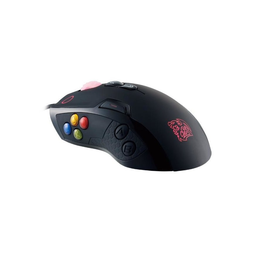 Tt eSPORTS MO-VLS-WDLOBK-01 pele Speļu Labā roka USB Type-A Lāzers 8200 DPI – 3