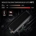 Axagon CLR-M2XL Tietokoneen jäähdytysjärjestelmä M.2 NVMe SSD, SSD-asema Jäähdytyslevy/jäähdytin mus Axagon CLR-M2XL Tietokoneen jäähdytysjärjestelmä M.2 NVMe SSD, SSD-asema Jäähdytyslevy/jäähdytin mus