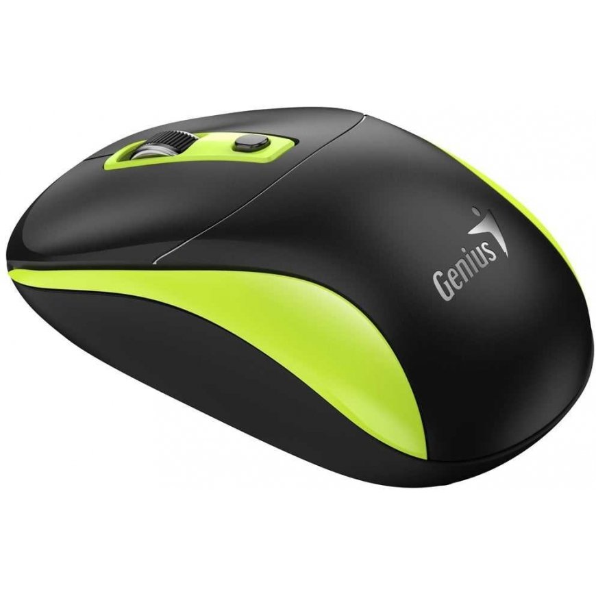 Bezvadu pele, Genius NX-7123, melna-zaļa, optiskā, 1200DPI