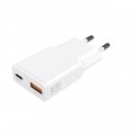 4smarts PDPlug Duos Slim Nutitelefon, Tahvel Valge Vahelduvvool Kiirlaadimine Hoonesisene 4smarts PDPlug Duos Slim Nutitelefon, Tahvel Valge Vahelduvvool Kiirlaadimine Hoonesisene