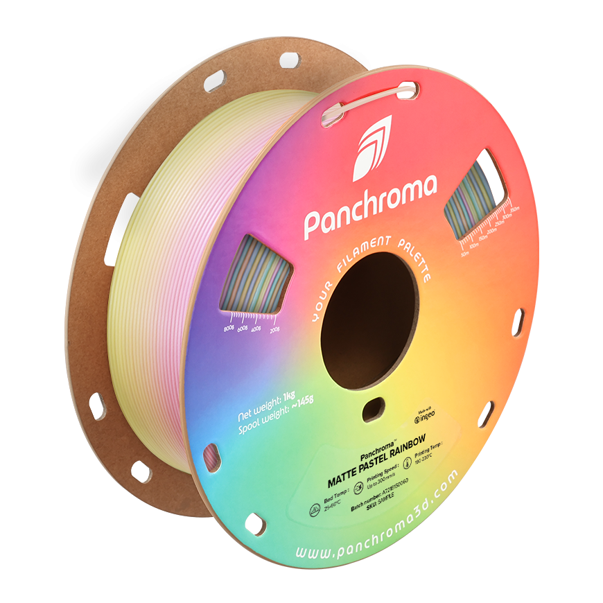 Polymaker Polimaker Panchroma PLA Gradient Rainbows 1.75mm 1kg - Satino Vaivorykštė – 2