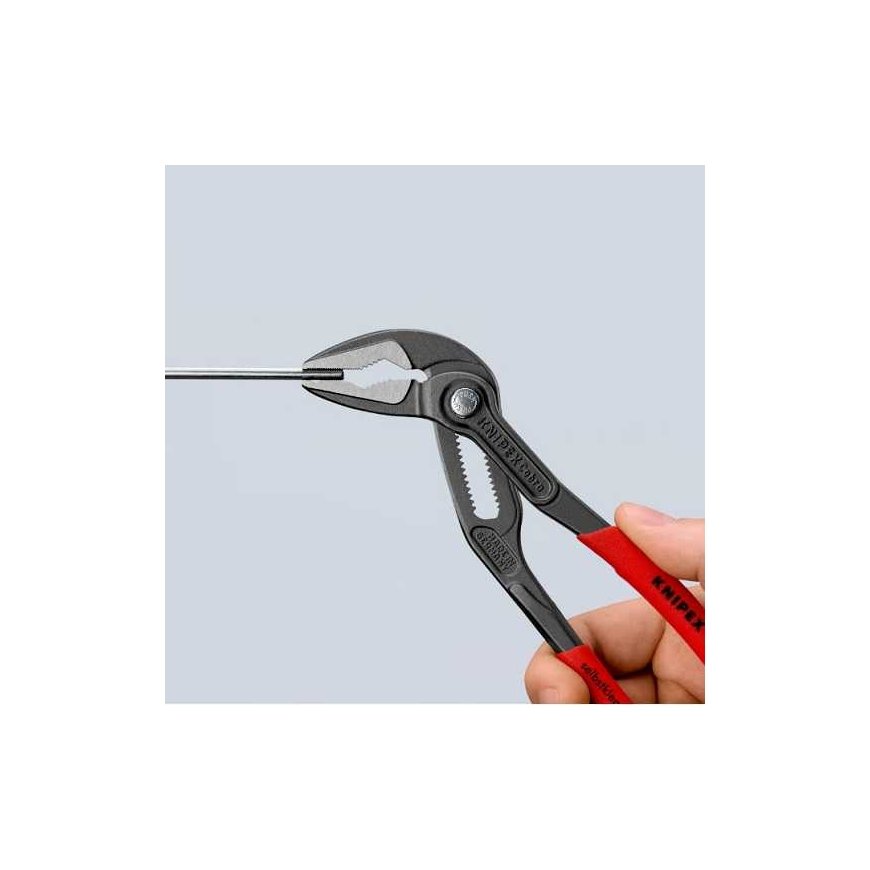 reguliuojamo ilgio replės su pailgintais žandikauliais, Cobra ES, 180 mm, KNIPEX [87 51 180] – 3