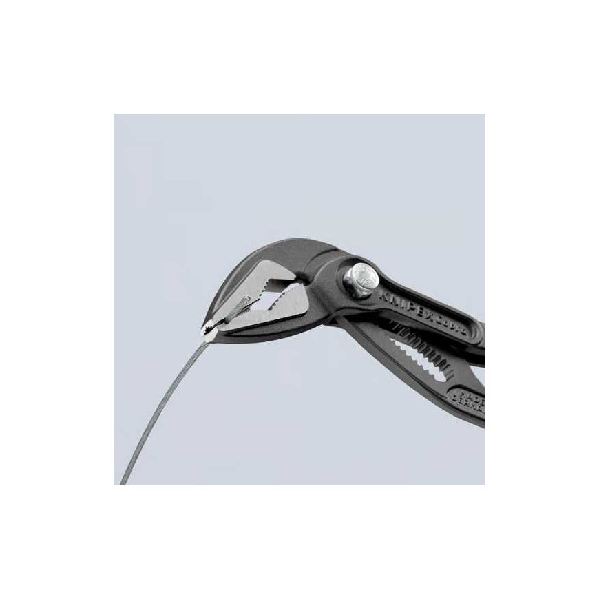 регулируемые плоскогубцы с удлиненными губками, Cobra ES, 180 мм, KNIPEX [87 51 180] – 4