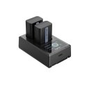 SmallRig 3818 bateriju lādētājs Digitālās kameras akumulators USB