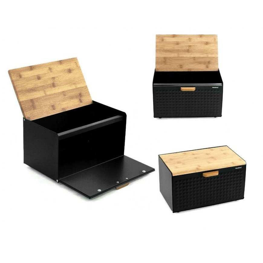 Klausberg bambuko ir plieno duonos dėžutė (KB-7425) | Klausberg – 3