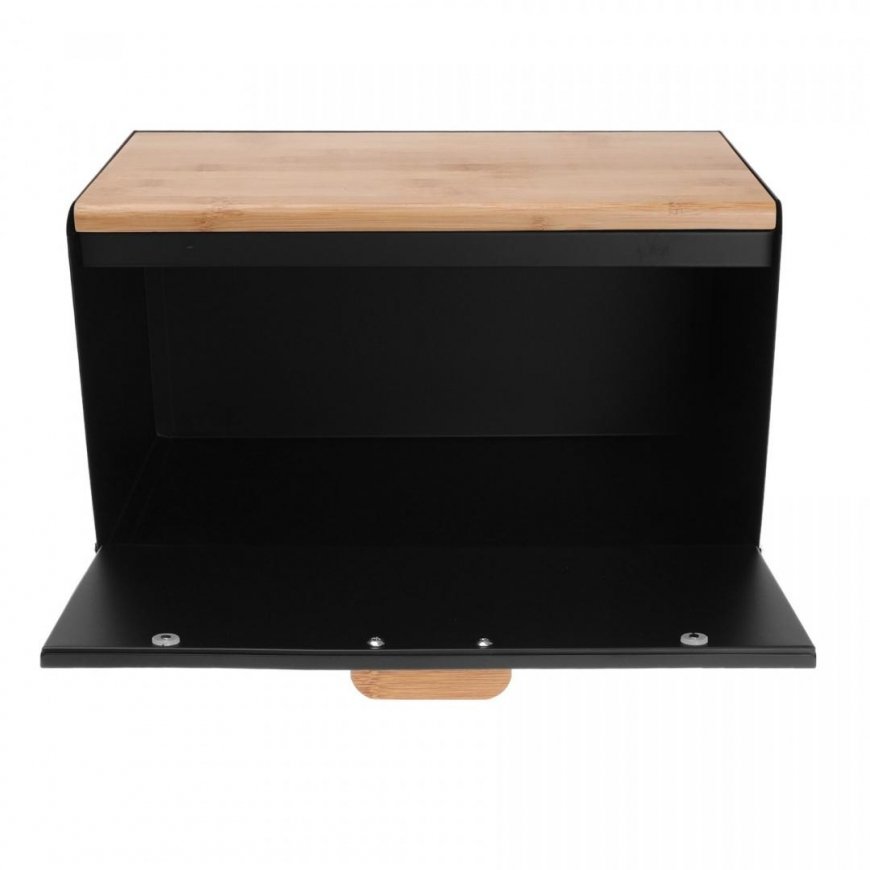 Klausberg bamboo and steel breadbox (KB-7425) | Klausberg – 5
