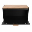 Klausberg bamboo and steel breadbox (KB-7425) | Klausberg