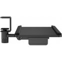 "Maclean" under-desk keyboard holder, maximum load 5kg, adjustable horizontally and vertically, black, MC-108 B
