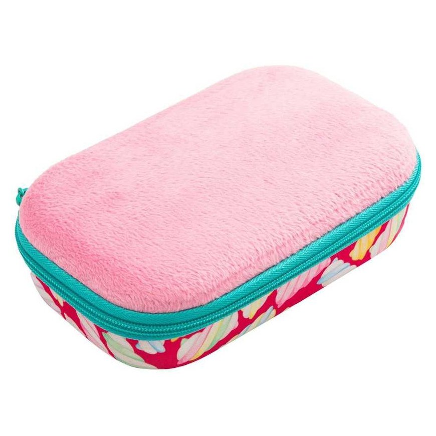 Zipit Velour Pencil Case with Side Pocket