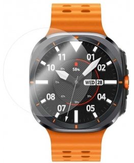 KORRIGEERITUD Kaitsev karastatud klaas Samsung Galaxy Watch 7 Ultra nutikella jaoks 2 tk selges pakendis