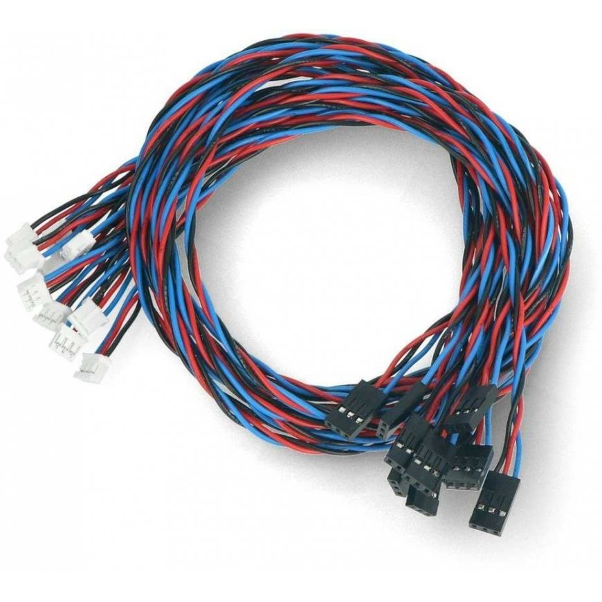 DFRobot Gravity FIT0769, pieslēguma vads, kas paredzēts Arduino analoģiskajiem sensoriem, 50cm, x10