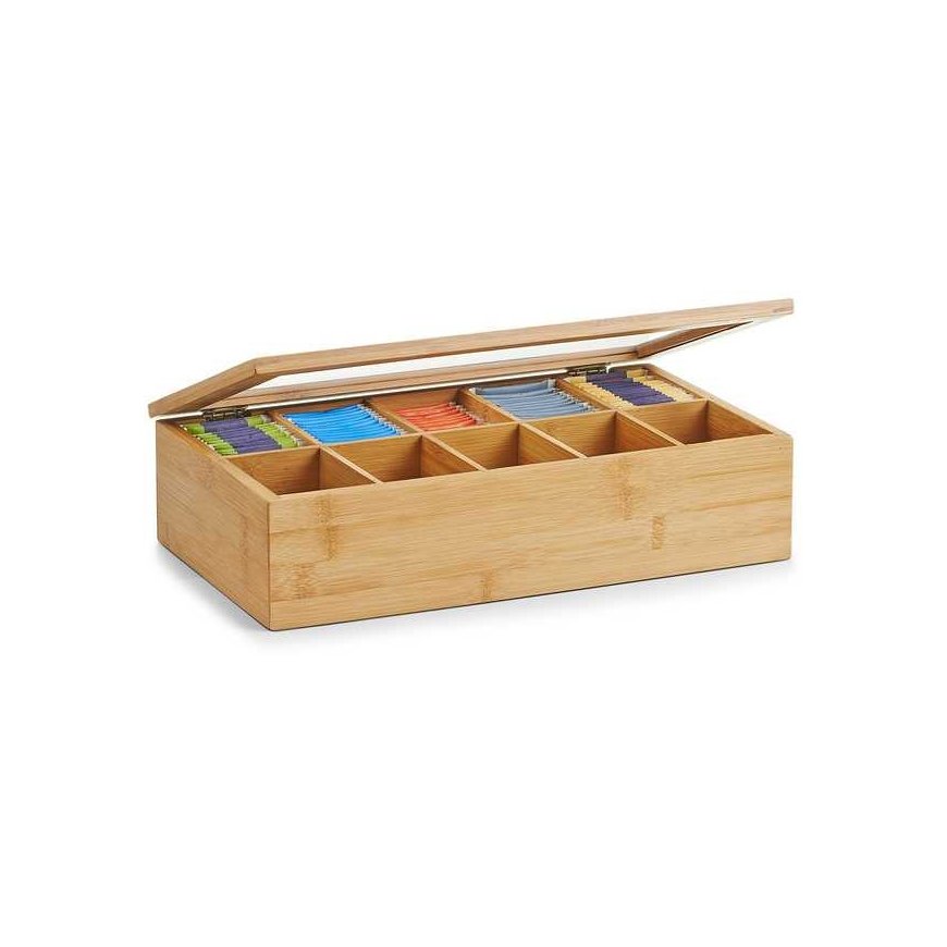 Bamboo Bambuko arbatos dėžutė maišeliuose - 10 skyrių, ZELLER – 2