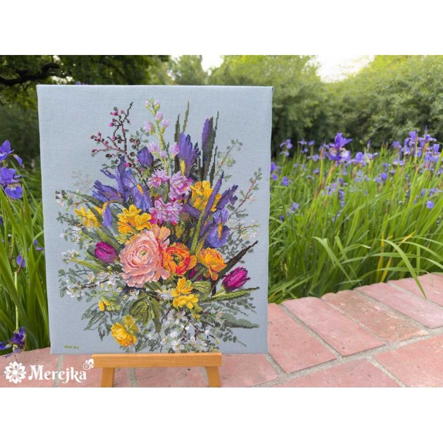 Merejka izšūšanas komplekts "Dārza pamošanās" 40х31 cm SK271