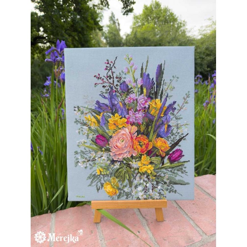 Merejka izšūšanas komplekts "Dārza pamošanās" 40х31 cm SK271 – 3