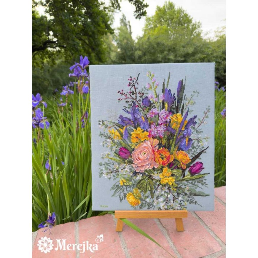Merejka izšūšanas komplekts "Dārza pamošanās" 40х31 cm SK271 – 4