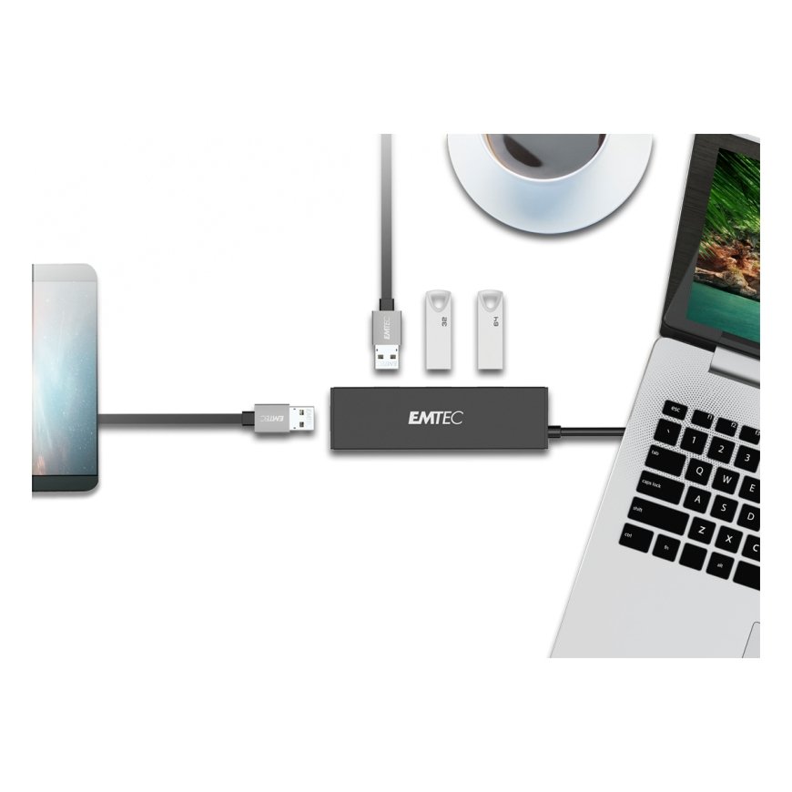 Emtec T620A Type-A Classic Hub USB 3.2 Gen 1 (3.1 Gen 1) Type-A – 3