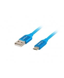 Lanberg CA-USBM-20CU-0010-BL USB кабель USB 2.0 1 m Micro-USB A USB A Синий