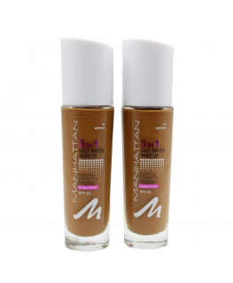 Manhattan, Lengvas 3 viename, Skystas makiažo pagrindas, 41, Moka, SPF