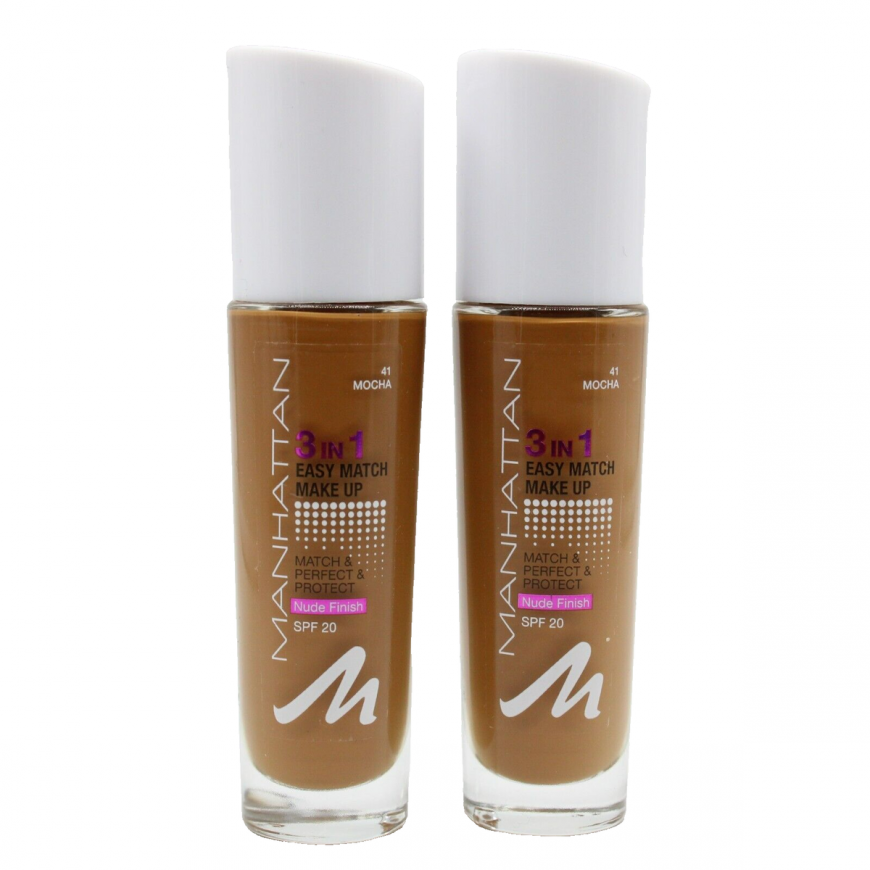 Manhattan, Lihtne Mängi 3 Ühes, Vedel Alus, 41, Mocha, SPF