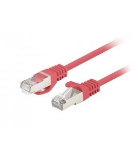 Fluke läbis Lanberg patchcord cat.6 UTP 0.25 m punane 10-pakk