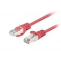 Fluke Hyväksytty Lanberg patchcord cat.6 UTP 0,25 m punainen 10-pakkaus