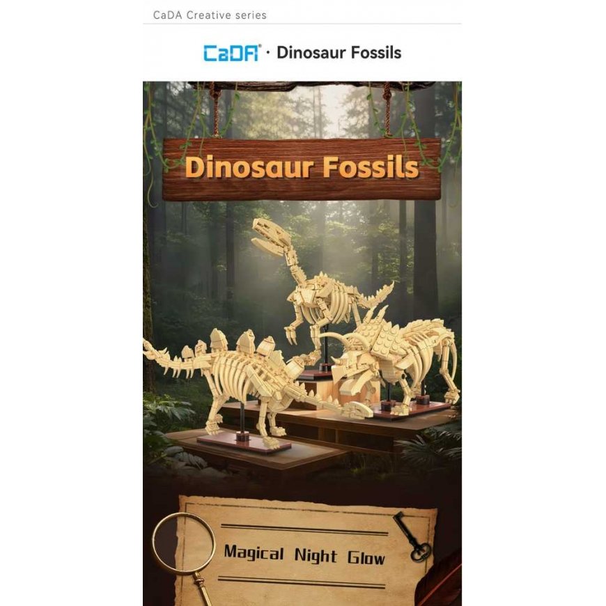 CaDA dinosaur fossil dinosaur skeleton set: Velociraptor 256 pieces – 5