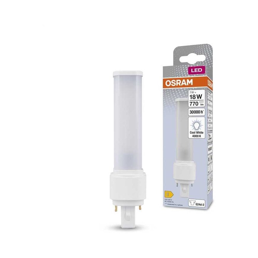 Ledvance 7W LED lemputė OSRAM DULUX D LED EM & AC MAINS, G24d-2, 4000K – 2