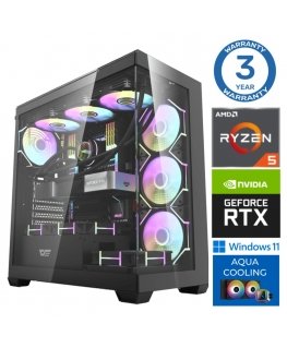 INTOP AQUA Ryzen 5 7600X 64GB DDR5 1TB SSD M.2 NVME+2TB RTX5070Ti 16GB WIN11Pro