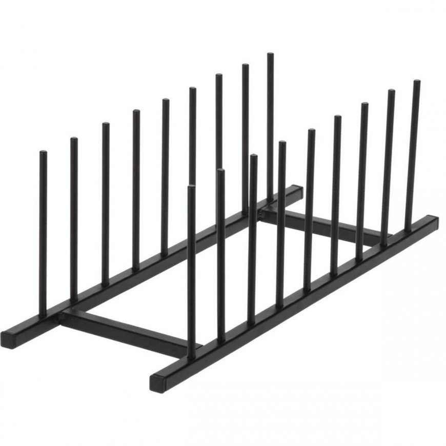 Mondex Pot lid and plate holder metal black 34.5x12.5x12 cm