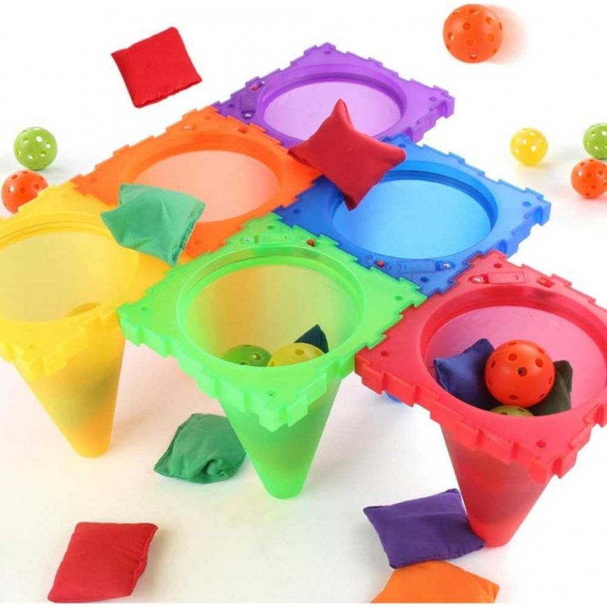 WOOPIE 3-in-1 game set Throwing target cones bows bags 30 pcs. – 4