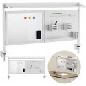 Ergo Office stalo pertvara/organizatorius, maks. apkrova 10 kg, balta lenta, plotis 1116 mm, balta, ER-301 W