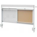 Ergo Office desk divider/organizer, max load 10 kg, white board, width 1116 mm, white, ER-301 W Ergo Office desk divider/organizer, max load 10 kg, white board, width 1116 mm, white, ER-301 W