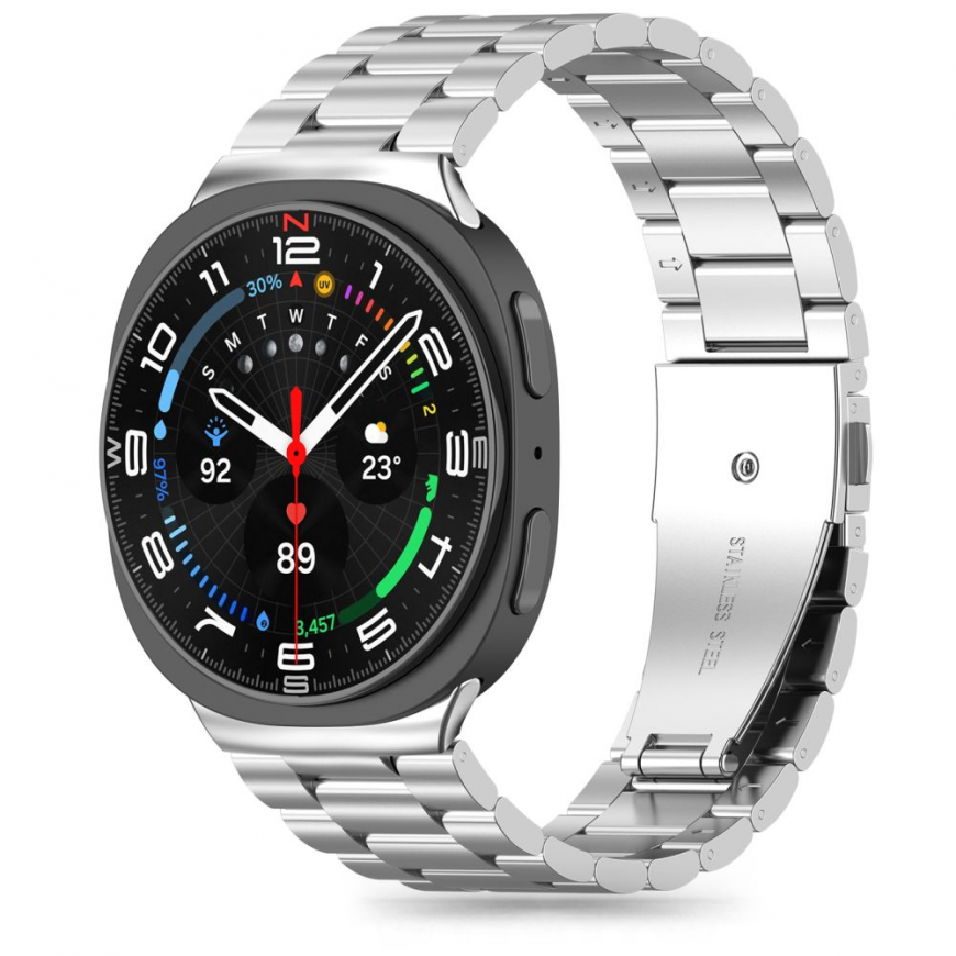 TECH-PROTECT STAINLESS SAMSUNG GALAXY WATCH 8 | CLASSIC (40 | 44 | 46 MM) Silver