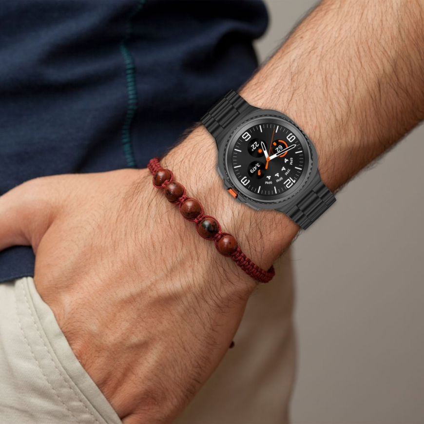 TECH-PROTECT НЕРЖАВЕЮЩАЯ СТАЛЬ SAMSUNG GALAXY WATCH 8 | CLASSIC (40 | 44 | 46 ММ) Серебристый – 4