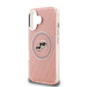 Karl Lagerfeld IML K&CH Heads Repeated Logo MagSafe case for Apple iPhone 16 in pink color Karl Lagerfeld IML K&CH Heads Repeated Logo MagSafe case for Apple iPhone 16 in pink color