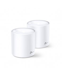 TP-Link Deco X20 (2-pack) Dviguba juosta (2,4 GHz / 5 GHz) Wi-Fi 5 (802.11ac) Balta Vidinis