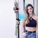 Wozinsky WST-360YS Selfie-tikku jalustatoiminnolla ja 360° AI-automaattisella kasvojenseurantateknologialla, eleohjaus - Musta