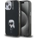 Karl Lagerfeld IML Aquarelle Karl suojakuori Apple iPhone 15 musta Karl Lagerfeld IML Aquarelle Karl suojakuori Apple iPhone 15 musta