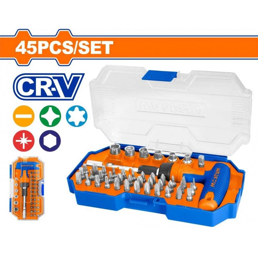 Wadfow T-Shaped Screwdriver Set 45pcs – 2
