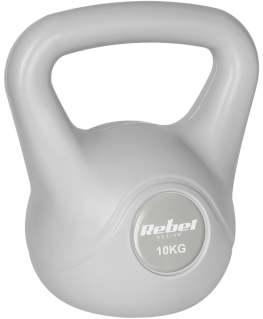 Гиря битумная 10 кг мяч REBEL ACTIVE