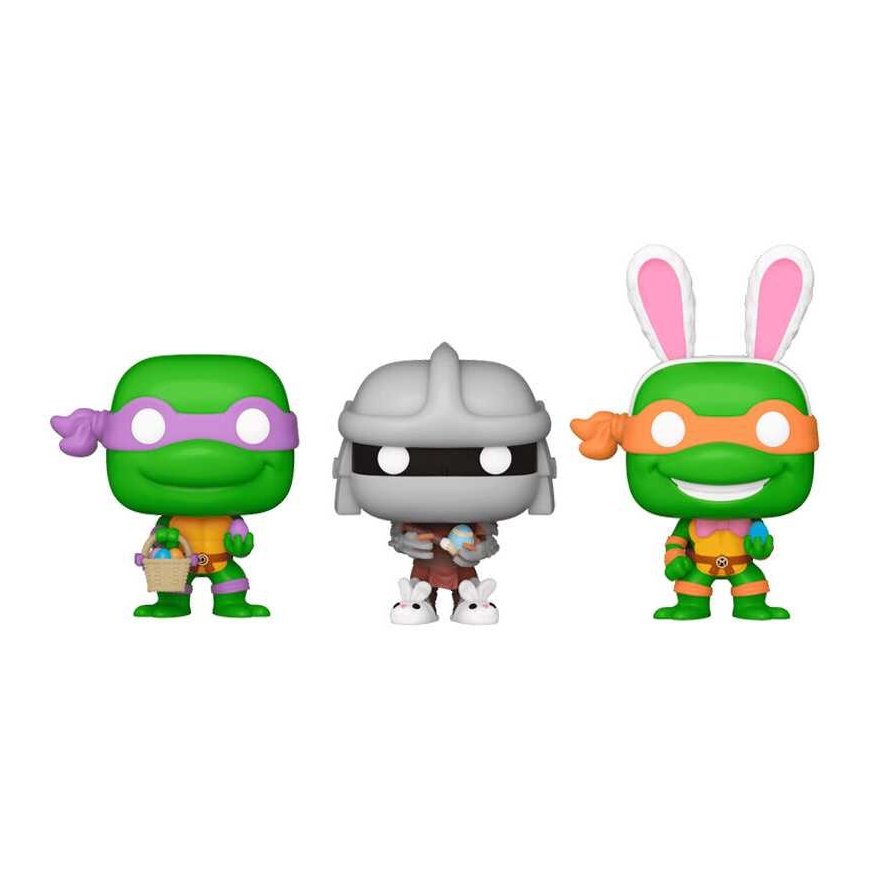Funko Carrot Pocket POP blister 3 figures Ninja Turtles Donatello Shredder Michelangelo easter – 2
