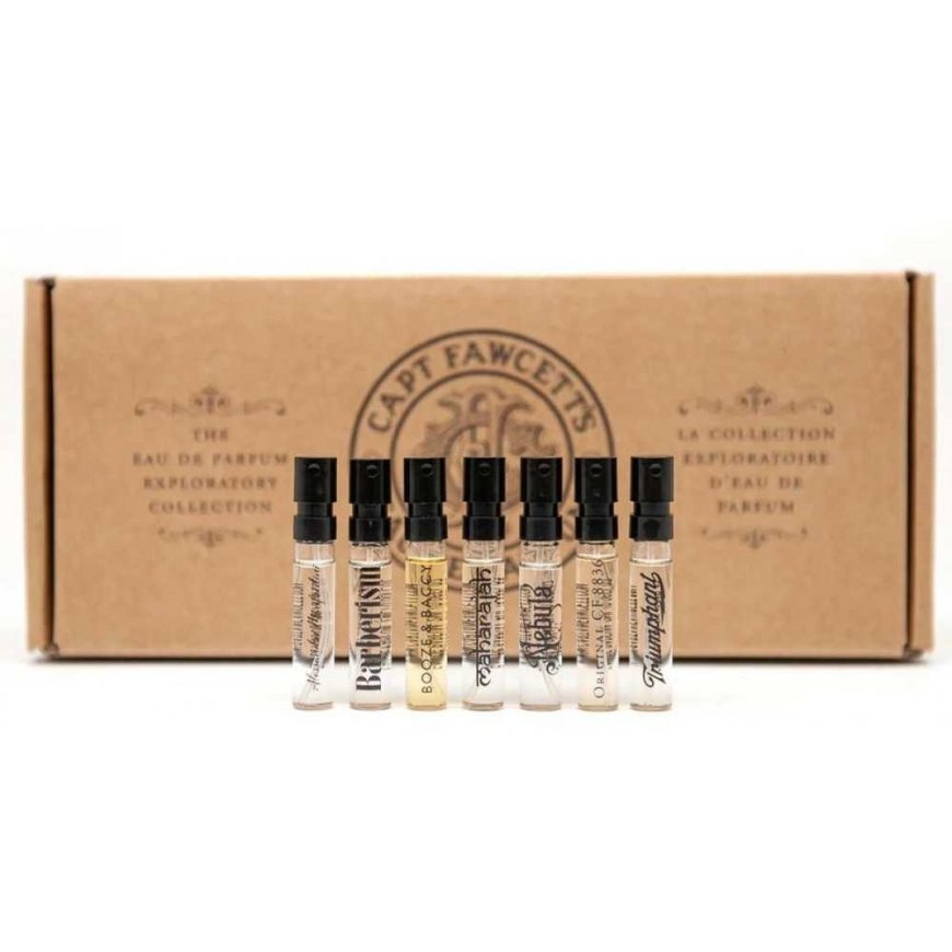 Captain Fawcett Eau De Parfum Exploratory Collection -tuoksusarja miehille, 7 x 2 ml