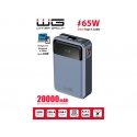 WG - External battery 20000 mAh, USB-C PD 65W, black WG - External battery 20000 mAh, USB-C PD 65W, black