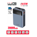 WG - External battery 20000 mAh, USB-C PD 65W, black WG - External battery 20000 mAh, USB-C PD 65W, black
