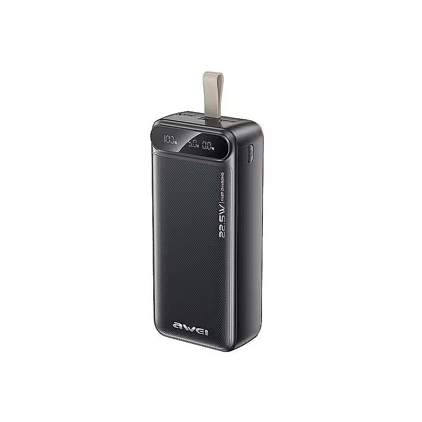 Powerbank 30000mAh 22,5W PA-12 musta